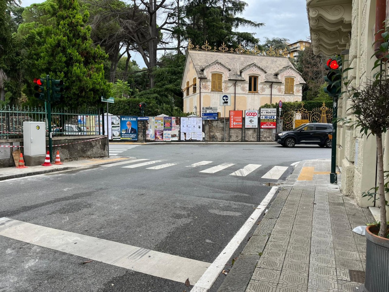 Chiusura notturna di via Castagnola per lavori di manutenzione