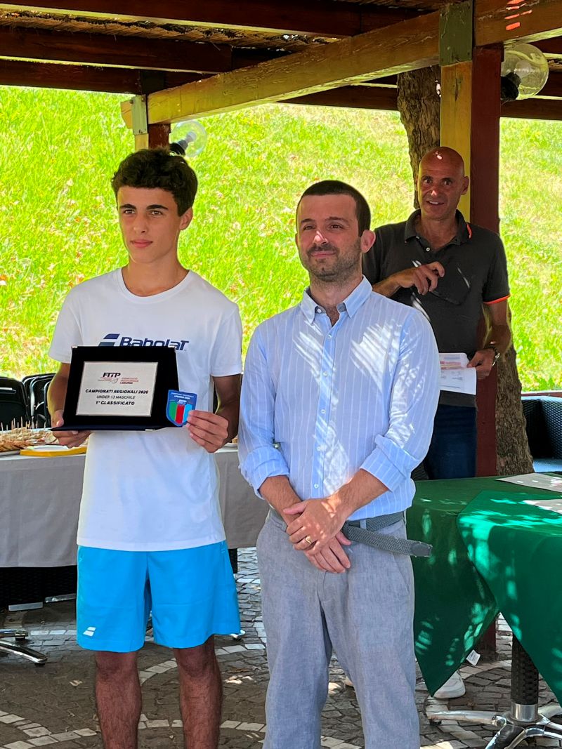 Pietro Ruscica, campione regionale Under 13 di tennis a Recco