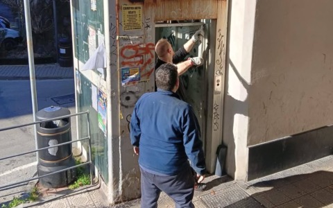 A Rapallo riapre l’ascensore che collega via Mameli alla stazione dopo quasi 10 anni