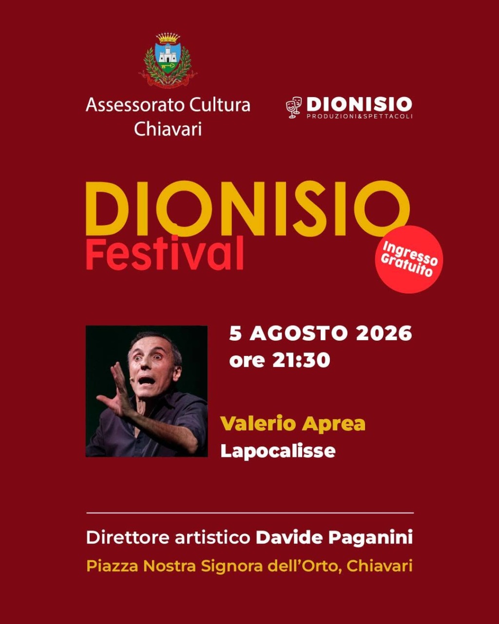 Chiavari ospita “Lapocalisse” di Valerio Aprea