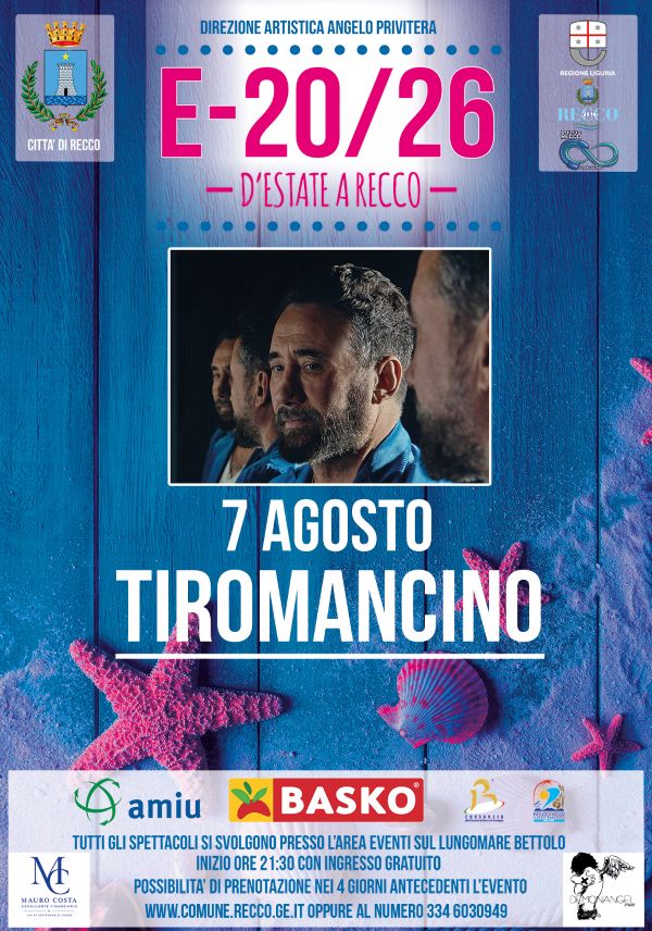 Recco ospita i Tiromancino: prenotazioni aperte per il concerto gratuito