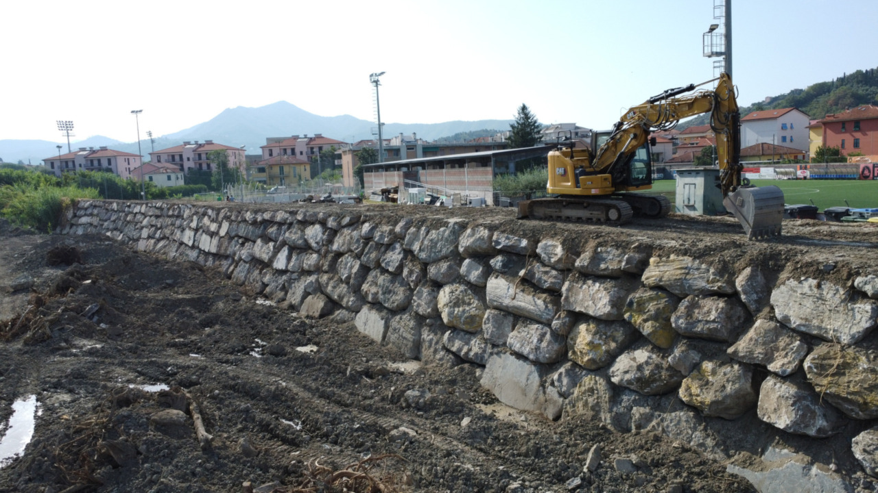 Sestri Levante, avanzano i lavori per la sicurezza del torrente Gromolo